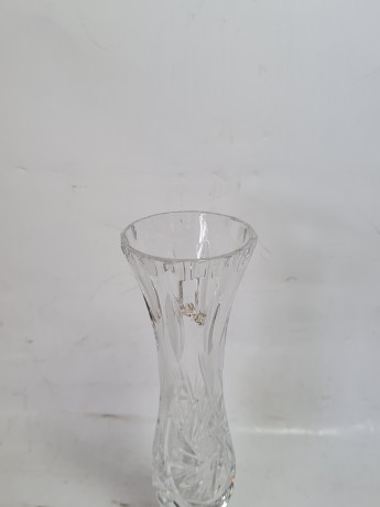 Ваза винтажная, хрусталь, 16 x 5,5 см, Чехословакия, 1960-70гг.