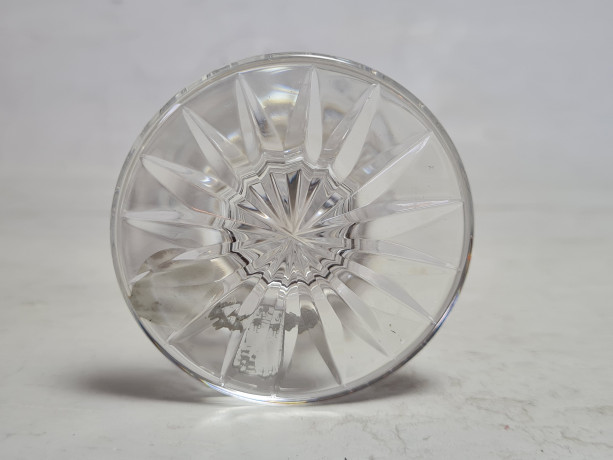 Ваза винтажная, хрусталь, 16 x 5,5 см, Чехословакия, 1960-70гг.