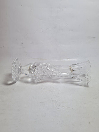 Ваза винтажная, хрусталь, 16 x 5,5 см, Чехословакия, 1960-70гг.