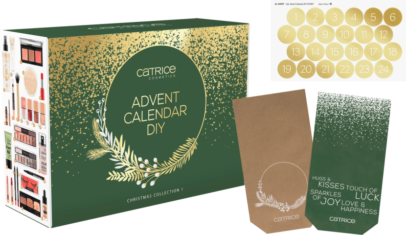 Catrice Adventskalender Catrice DIY Christmas Collection 1 Катрис Адвент-календарь Рождественская коллекция, Набор 24 подарка-сюрприза