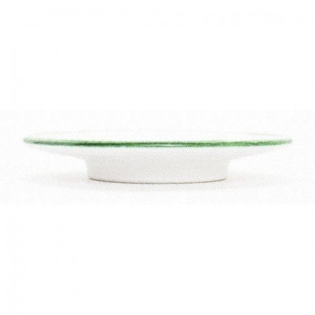 Gmundner Keramik Gmundner Keramik Gruner Rand Espresso Untertasse 11 cm Gmundner Керамическая тарелка для эспрессо с зеленым ободком 11 см