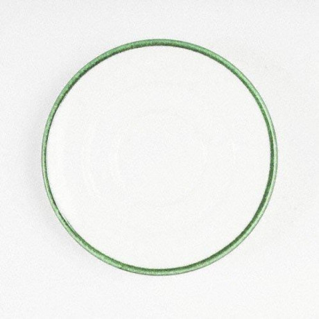 Gmundner Keramik Gmundner Keramik Gruner Rand Espresso Untertasse 11 cm Gmundner Керамическая тарелка для эспрессо с зеленым ободком 11 см