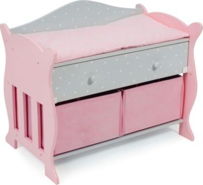 CHIC 2000 Wickeltisch mit 3 Staufachern Puntos grey Пеленальный столик с 3 отделениями для хранения Puntos серый