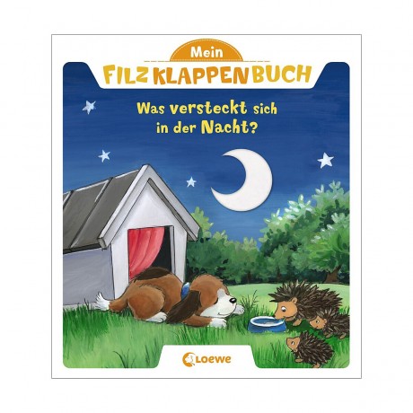 Loewe Verlag Mein Filzklappenbuch: Was versteckt sich in der Nacht? Моя книга из фетра: Что скрывается в ночи?