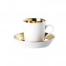 Arzberg Arzberg Tric Sunshine - Gold titanisiert Espressoobertasse 0,10 L mit Untertasse 10 cm Arzberg Tric Sunshine - Чашка для эспрессо с титановым покрытием 0,10 л с блюдцем 10 см