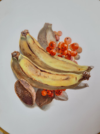 Thomas Bavaria Набор тарелок с изображением фруктов, 3 шт х 19,5 x 2 см, Германия, 1960-70гг.