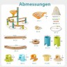 COSTWAY Murmelbahn Bambus 106 tlg. Spielzeugset Набор игрушек Marble Run Bamboo из 106 предметов