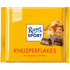 Ritter Sport Knusper-Flakes Шоколад с кукурузными хлопьями 100г