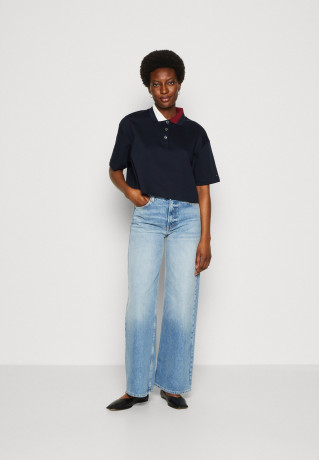 Tommy Hilfiger RLX SPLIT GLOBAL STR CROP Polo shirt desert sky RLX SPLIT GLOBAL STR CROP Рубашка поло небо пустыни