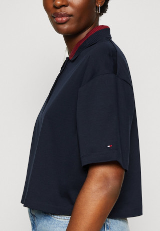 Tommy Hilfiger RLX SPLIT GLOBAL STR CROP Polo shirt desert sky RLX SPLIT GLOBAL STR CROP Рубашка поло небо пустыни