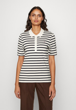 Tommy Hilfiger REG STRIPE Polo shirt Breton White/Desert Sky REG STRIPE Рубашка поло Бретон Уайт/Пустынное небо