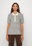 Tommy Hilfiger REG STRIPE Polo shirt Breton White/Desert Sky REG STRIPE Рубашка поло Бретон Уайт/Пустынное небо