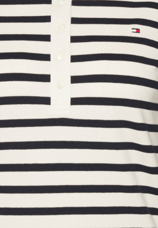 Tommy Hilfiger REG STRIPE Polo shirt Breton White/Desert Sky REG STRIPE Рубашка поло Бретон Уайт/Пустынное небо