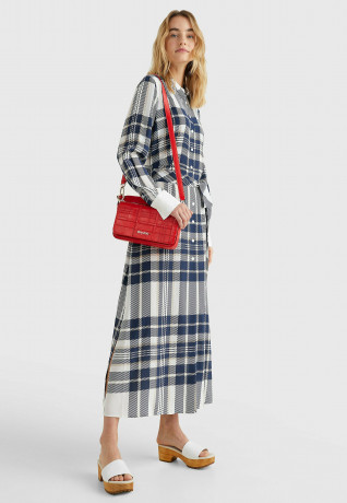 Tommy Hilfiger Shirt dress icon large chk ecru pitch blue Рубашка-платье значок большой chk экрю смола синий