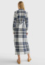 Tommy Hilfiger Shirt dress icon large chk ecru pitch blue Рубашка-платье значок большой chk экрю смола синий
