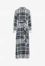 Tommy Hilfiger Shirt dress icon large chk ecru pitch blue Рубашка-платье значок большой chk экрю смола синий