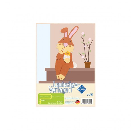 Pebaro Laubsagevorlage Kantenhocker Osterhase Пасхальный кролик