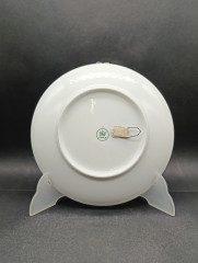 Тарелка декоративная винтажная Kahla &quot;Бергдорф-Хен.1979&quot;, фарфор, 19 см, Германия, 1979 год.