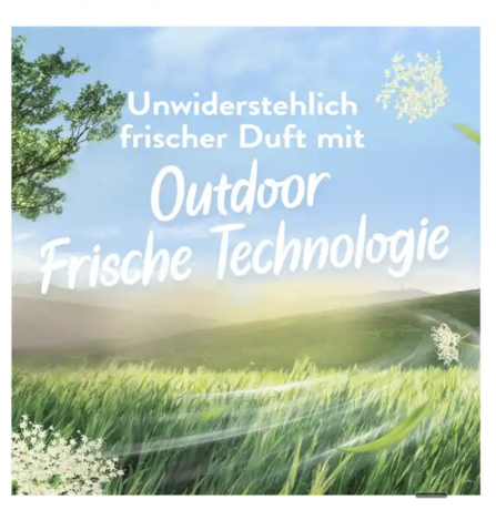 Lenor Weichspuler Konzentrat Luftfrisch Landwiese 50 WL, Кондиционер для стирки белья "Свежесть летнего луга", 50 загрузок (700мл)