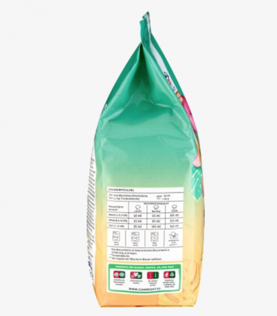 Denkmit Colorwaschmittel Pulver Touch of Brazil, 30 Wl, Порошок для цветного белья (Германия), с тропическим ароматом для яркости цвета и свежести тканей, 1.95 кг (30 стирок)