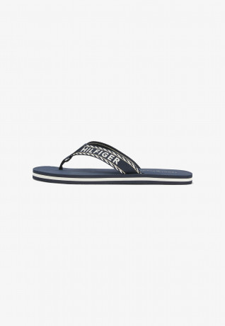 Tommy Hilfiger WEBBING LOGO T-bar sandals space blue WEBBING LOGO Сандалии с Т-образной перемычкой космический синий
