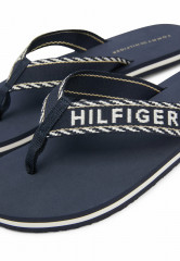 Tommy Hilfiger WEBBING LOGO T-bar sandals space blue WEBBING LOGO Сандалии с Т-образной перемычкой космический синий