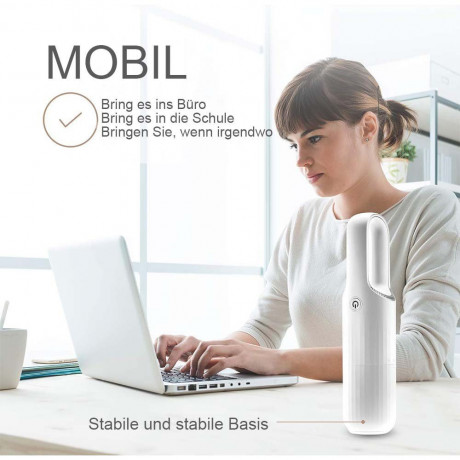 MOUTEN MOUTEN Akku-Handstaubsauger Extrem leiser, leistungsstarker kleiner Hand-Mini-Staubsauger, Geeignet fur Autos, Wohnungen und Buros Schwarz Беспроводной ручной пылесос MOUTEN Чрезвычайно тихий, мощный небольшой ручной мини-пылесос, подходящий для ав