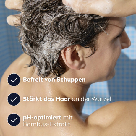 NIVEA MEN Anti Schuppen Shampoo, 250 ml, Нивеа Мужской шампунь против перхоти, экстракт бамбука, до 100% удаление перхоти, 250 мл