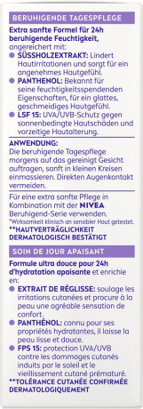 NIVEA Tagespflege beruhigend sensible Haut, 50 ml, Нивеа дневной крем SPF 15 пантенол, экстракт солодки, масло ши успокаивающий 50 мл