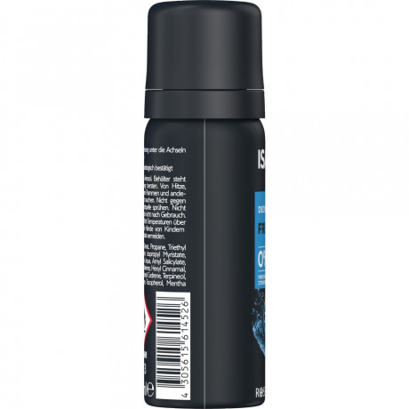 ISANA MEN Deospray Fresh Reisegroesse 50ml, Изана Мужской дезодорант-спрей, интенсивная свежесть, 48ч защита, дорожный размер, 50 мл