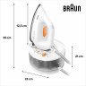 Braun Braun Dampfbugelstation CareStyle Compact IS2132WH, 1500 ml Wassertank, weiss, max. Dampfmenge 400g/min, Ruckwartsbugeln uber Knopfe  Паровая гладильная станция Braun CareStyle Compact IS2132WH, резервуар для воды 1500 мл, белый, максимальное количе