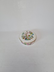 Royal Bavaria Винтажная Шкатулка круглая &quot;Сакура&quot;, 10см, Германия, 1960-70гг.