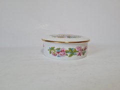 Royal Bavaria Винтажная Шкатулка круглая &quot;Сакура&quot;, 10см, Германия, 1960-70гг.