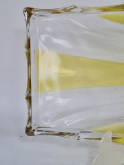 Поднос винтажный Im Stil Walther Glas, фигурный край, стекло, 34 x 15 x 2 см, Германия, 1960-70гг.