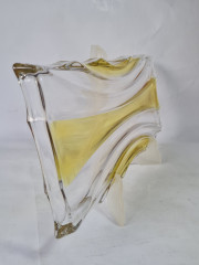 Поднос винтажный Im Stil Walther Glas, фигурный край, стекло, 34 x 15 x 2 см, Германия, 1960-70гг.