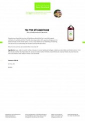 Kraueterhaus Sanct Bernhardt Tea Tree Oil Liquid Soap  1 litre, 1 литр