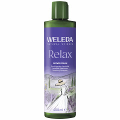 WELEDA Relax Shower Cream Lavendel, 400 ml, Крем-гель для душа Relax с лавандой, бергамотом и ветивером, 400 мл