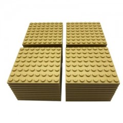 LEGO LEGO 8x8 Bauplatten Tan Beige Platten Beidseitig bebaubar Basics Classic 41539 Menge 10x Строительные пластины LEGO 8x8 Бежево-коричневые пластины для сборки с обеих сторон Basics Classic 41539 Количество 10x