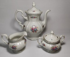 Johann Seltmann Bavaria Vohenstrauss, Иоганн Зельтманн Чайный набор &quot;Вохенштраусс&quot;, 3 предмета, 1949-1955гг.