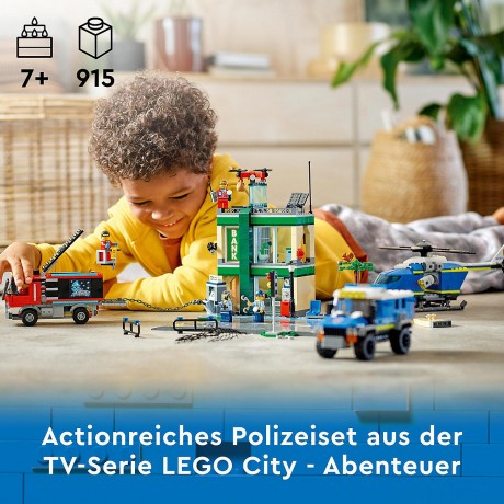 LEGO City 60317 Bankuberfall mit Verfolgungsjagd ЛЕГО Полицейская погоня в банке