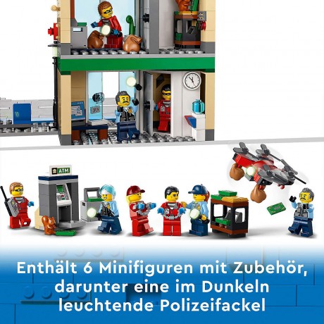 LEGO City 60317 Bankuberfall mit Verfolgungsjagd ЛЕГО Полицейская погоня в банке