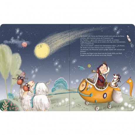 arsEdition Verlag Der Sternenmann und die furchtlose Prinzessin Luna (Pappbilderbuch) Звездный человек и бесстрашная принцесса Луна (книга с картинками)