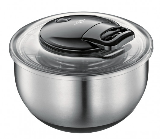 Kucchenprofi KUcCHENPROFI Salatschleuder TURBO schwarz/ silber Салатница K=CHENPROFI ТУРБО