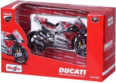Maisto Modellmotorrad Ducati Desmosedici GP 18 Andrea Dovizioso (weiss-rot Модель мотоцикла Ducati Desmosedici GP 18 Andrea Dovizioso (бело-красный