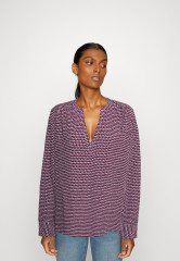 Tommy Hilfiger GEO V NECK BLOUSE Blouse red БЛУЗКА С V-ОБРАЗНЫМ ВЫРЕЗОМ GEO Блузка красный