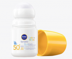 NIVEA SUN Sonnenroller babies &amp; kids sensitiv LSF 50+, Роликовый солнцезащитный крем для младенцев и детей, для чувствительной кожи, SPF 50+, 50 мл
