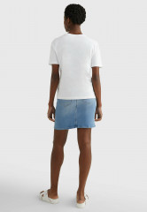 Tommy Hilfiger REGULAR METALLIC C-NK TEE SS Basic T-shirt th optic white REGULAR METALLIC C-NK TEE SS Базовая футболка й оптический белый