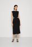 Tommy Hilfiger CUTOUT MIDI DRESS Jersey dress black ПЛАТЬЕ МИДИ С ВЫРЕЗАМИ Платье из джерси черный