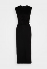 Tommy Hilfiger CUTOUT MIDI DRESS Jersey dress black ПЛАТЬЕ МИДИ С ВЫРЕЗАМИ Платье из джерси черный