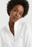 Tommy Hilfiger HALF ZIP Jumper dress ecru HALF ZIP Платье-джемпер экрю